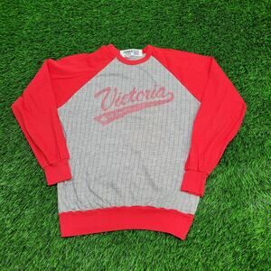 Vintage Victoria Canada Baseball Sweatshirt Womens 2XS/XS 18x22